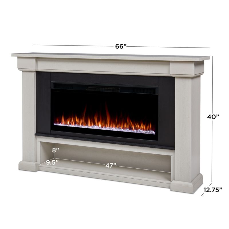 Belhaven Light Wood with Landscape Smart Electric Fireplace 66" - image 3 of 10