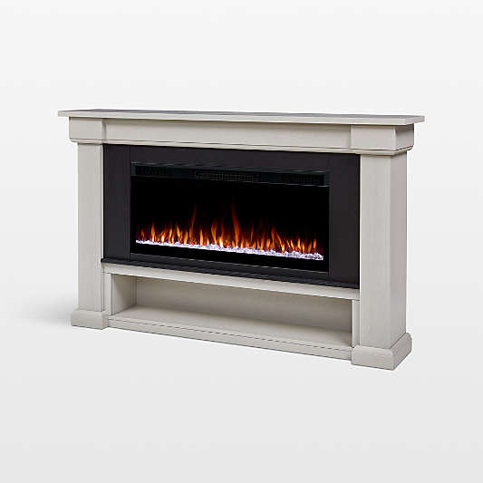 Belhaven Light Wood with Landscape Smart Electric Fireplace 66"