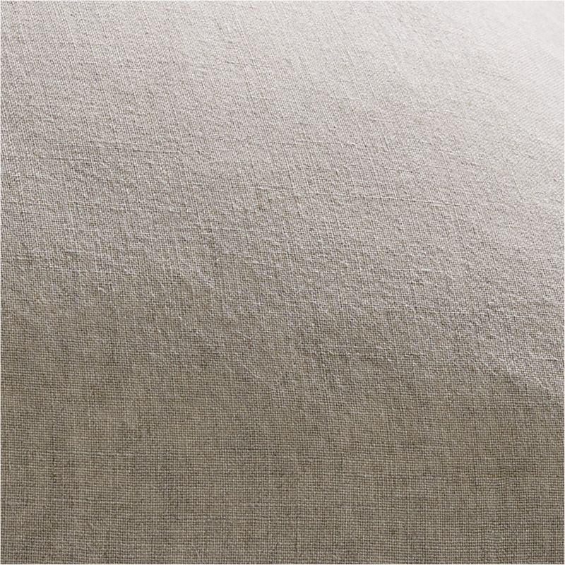 Warm Natural Belgian Flax Linen 54"x20" Body Pillow Cover