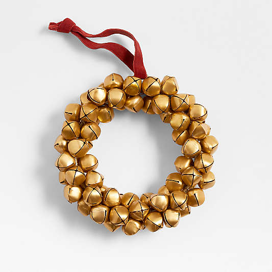 Brass Bell Wreath Christmas Tree Ornament