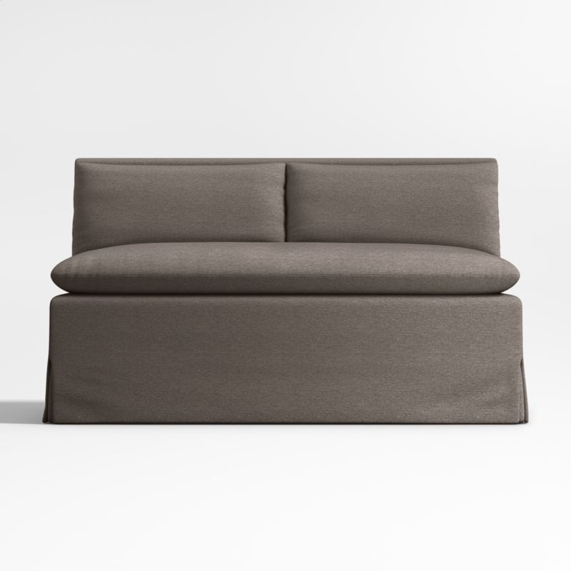 Belmar Grey L-Shaped Double Loveseat Dining Banquette