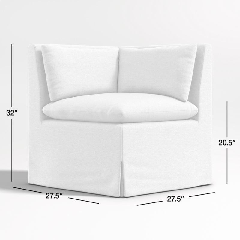 View Belmar Corner Upholstered Banquette Chair with Performance Fabric - image 3 of 10