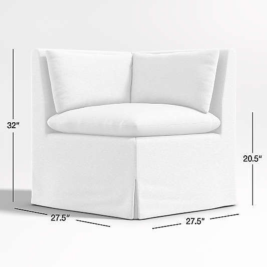 Belmar Corner Upholstered Banquette Chair with Performance Fabric