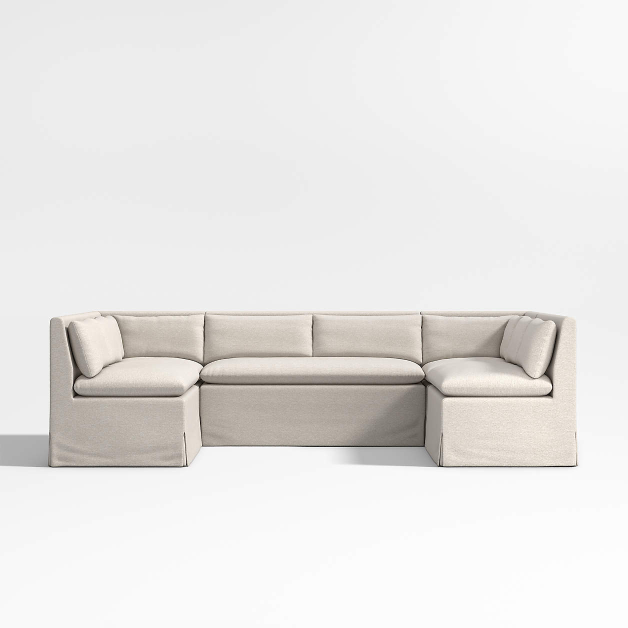 Belmar Double UShaped Loveseat Dining Banquette with Performance