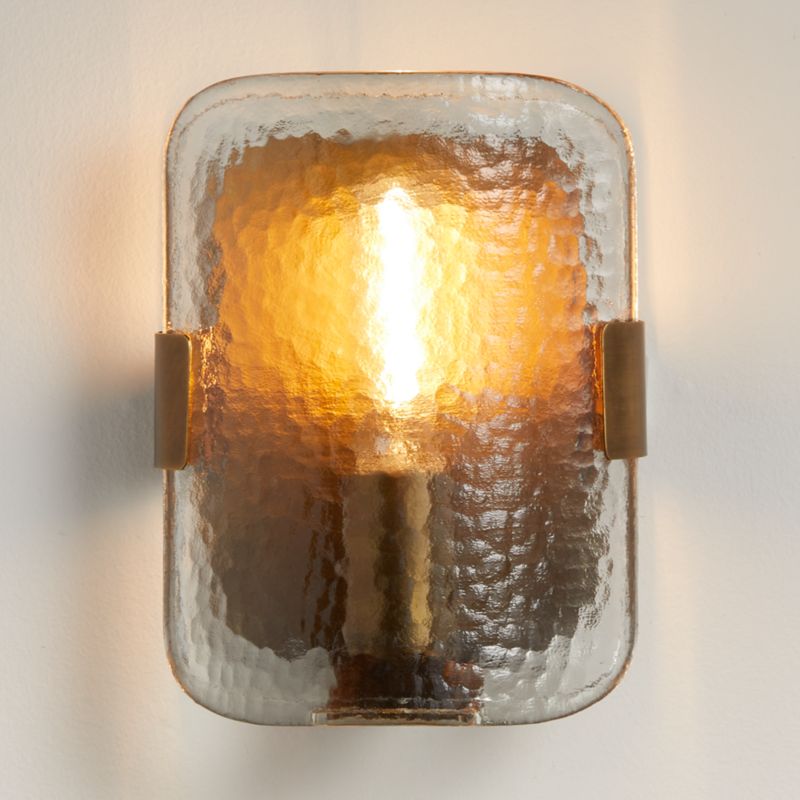 Belmont Brass and Glass Wall Sconce