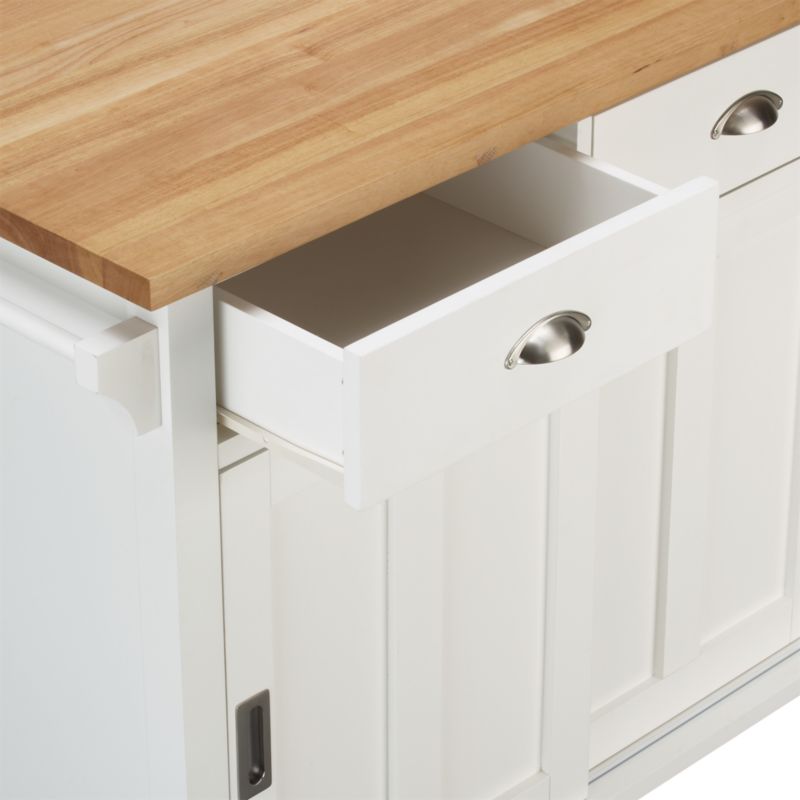 Belmont White Kitchen Island - image 10 of 18