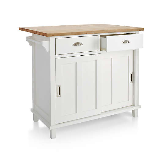 Belmont White Kitchen Island