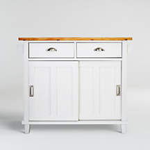 Belmont White Kitchen Island + Reviews | Crate & Barrel Canada