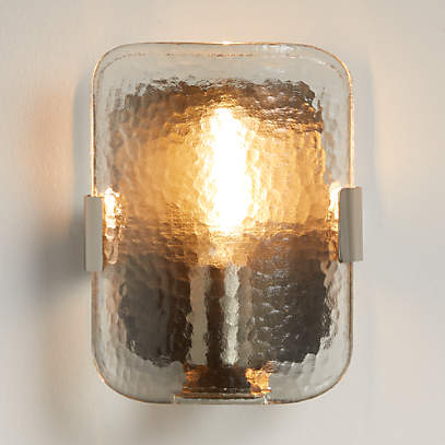 Glass wall deals sconce