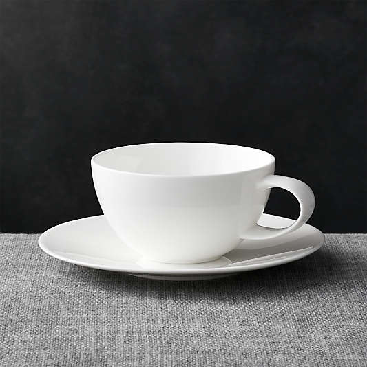 Bennett White Bone China Saucer