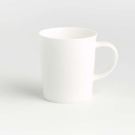 Bennett White Bone China 10-Oz. Mug