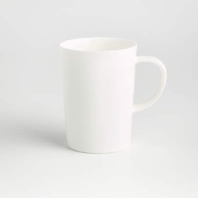 Bennett White Bone China 16-Oz. Mug