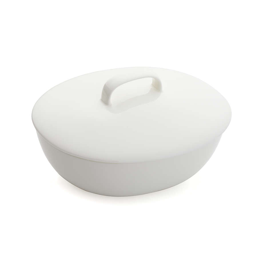 Bennett Oval Serving Bowl with Lid + Reviews