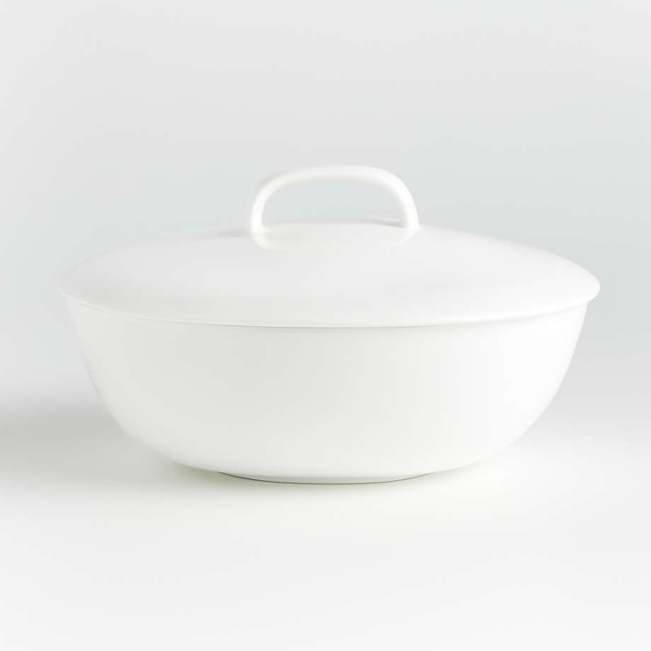 Bennett Oval Serving Bowl with Lid + Reviews