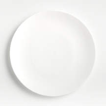 Bennett White Bone China Dinner Plate | Crate & Barrel