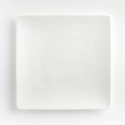 Bennett White Bone China Square Dinner Plate