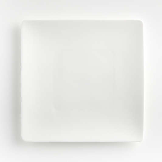 Bennett White Bone China Square Dinner Plate