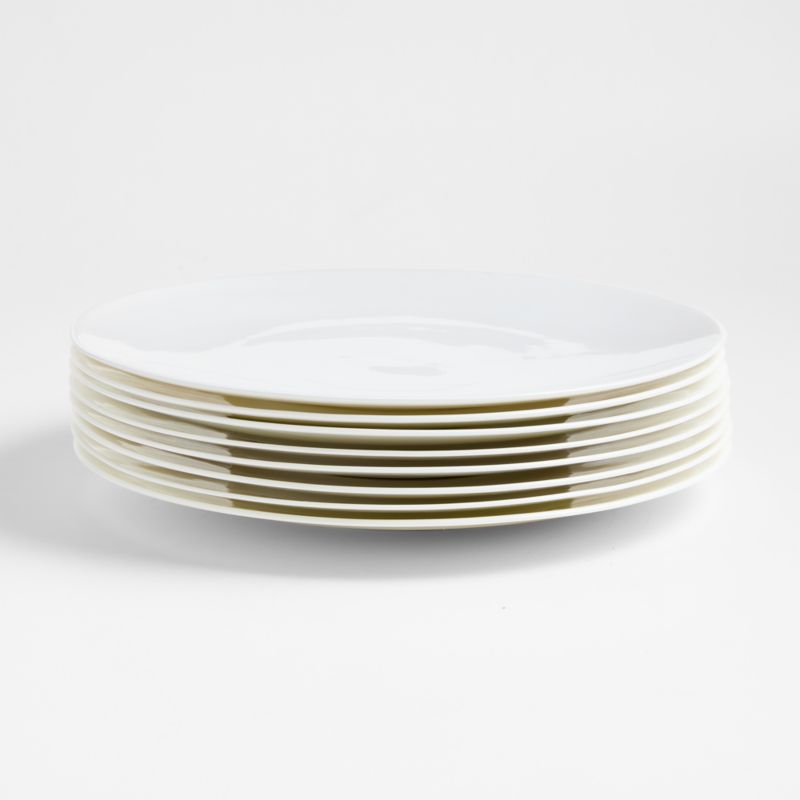 Bennett White Bone China Dinner Plates, Set of 8 - image 0 of 5