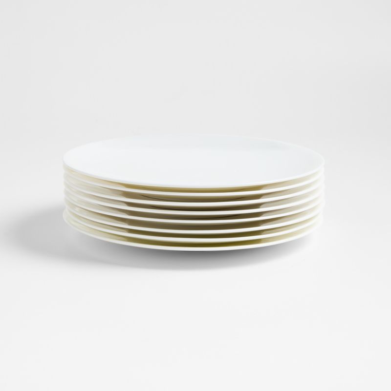 Bennett White Bone China Salad Plates, Set of 8 - image 0 of 5