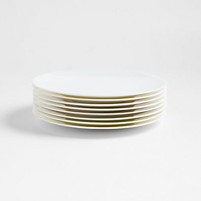 View Bennett White Bone China Salad Plates, Set of 8 details