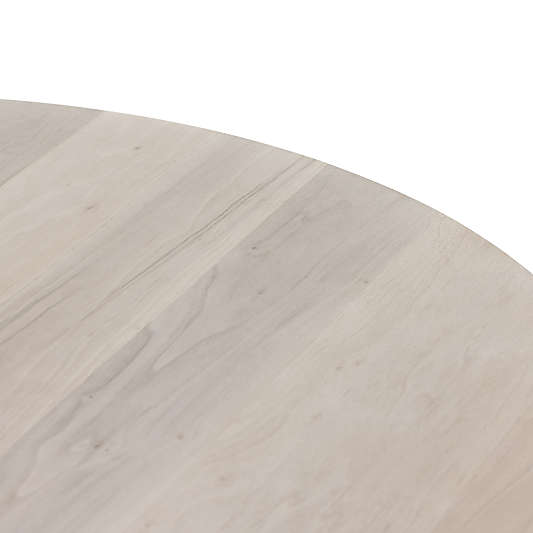 Bensen 60" Whitewash Wood Round Dining Table