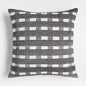 Better Homes & Gardens Reversible Plaid Decorative Pillow, 20 inch x 20 inch,Gray