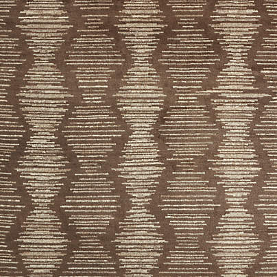 Berlin Wool-Blend Hand-Knotted Brown Rug Swatch 12"x18"
