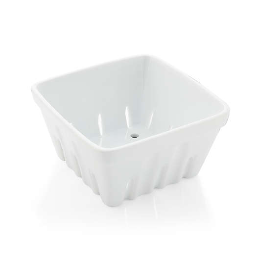 Berry Box White Colander