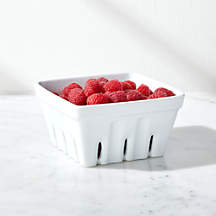 White Berry Basket Colander + Reviews | Crate & Barrel