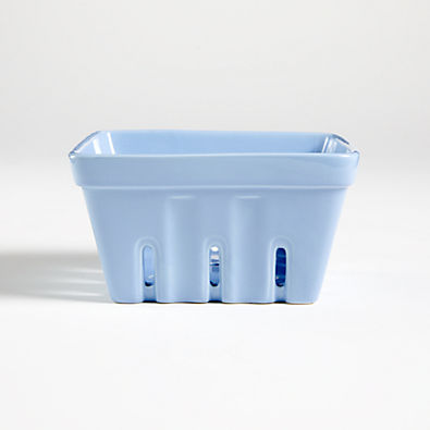 View Blue Porcelain Berry Box Colander details