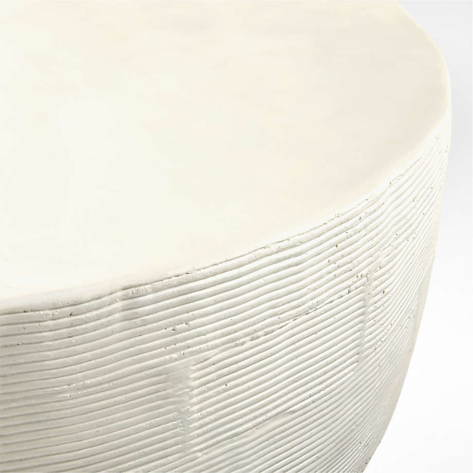 Crate&Barrel Beton Oval Concrete Coffee Table Yorkdale Mall