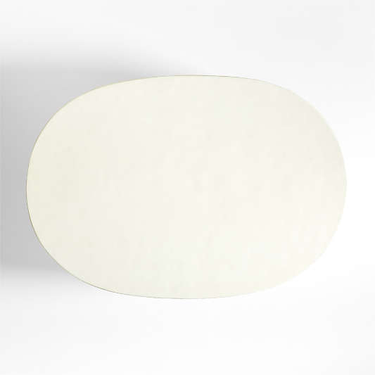 Beton White Concrete 52" Oval Coffee Table