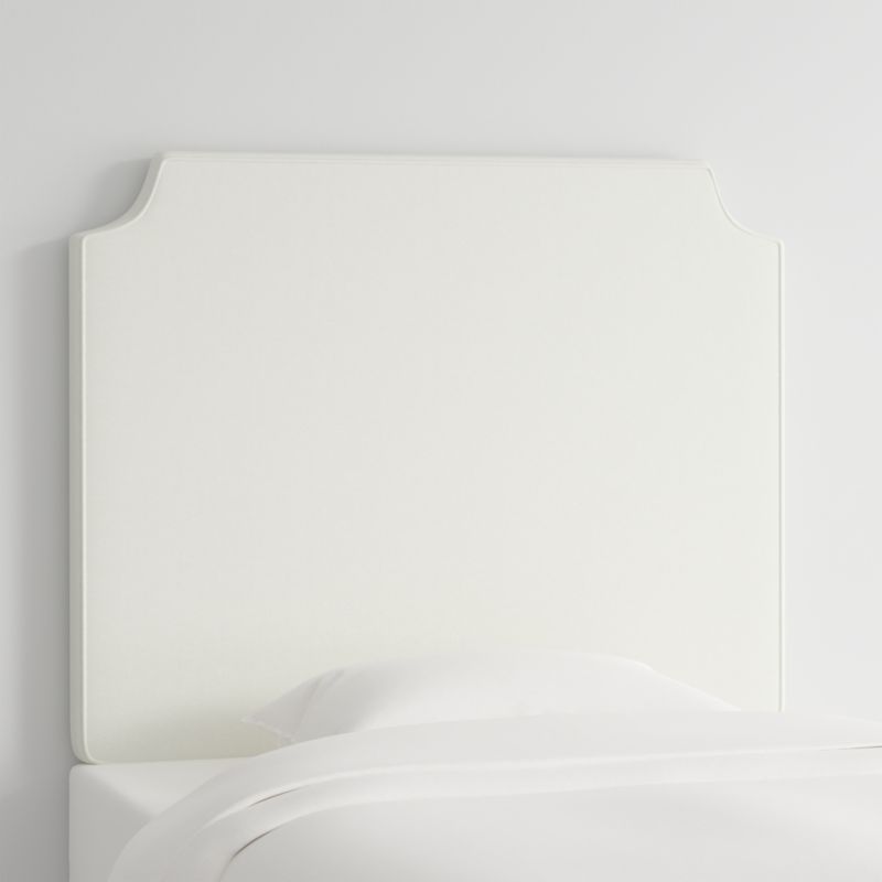 Bevel White with Piping Twin Wall-Mounted Headboard - image 2 of 6