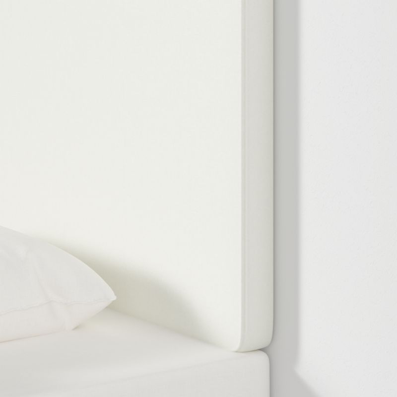 Bevel White with Piping Twin Wall-Mounted Headboard - image 4 of 6