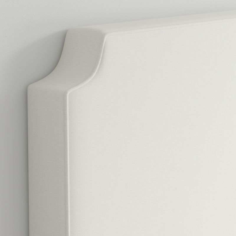 Bevel White with Piping Twin Charging Wall-Mounted Headboard - image 3 of 6