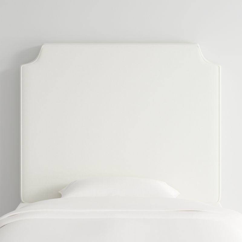 Bevel White with Piping Twin Wall-Mounted Headboard - image 0 of 6