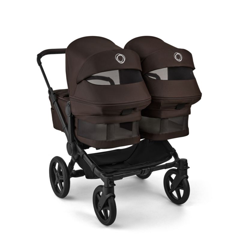 Bugaboo Donkey 6 Twin Cocoa Brown Fabric Complete Baby Bassinet - image 4 of 5