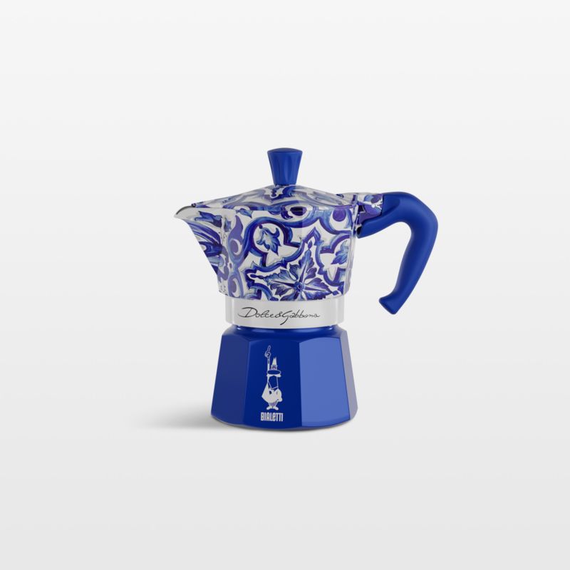 Bialetti Moka Dolce & Gabbana Blu Mediterraneo 3-Cup Espresso Maker - image 0 of 2