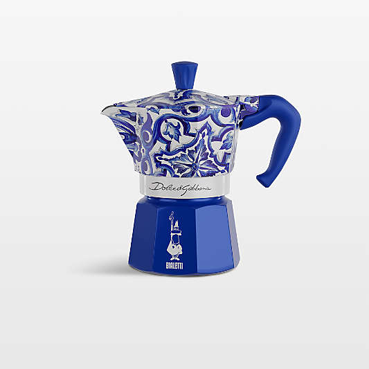 Bialetti ® Moka Dolce & Gabbana Blu Mediterraneo 6-Cup Espresso Maker