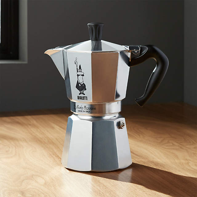 Moka Pot Italian Coffee Maker, 6 Cup Stovetop Espresso Maker For
