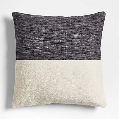 Black clearance textured pillow