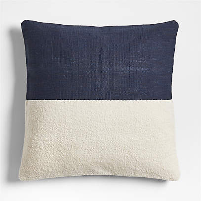 Navy and light outlet blue throw pillows