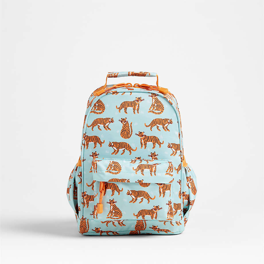 Big Cats Print Small Kids Backpack with Side Pockets