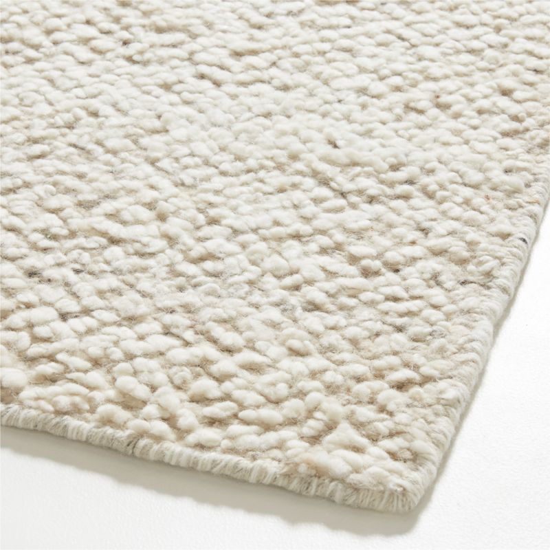 Big Sur Wool Handwoven Ivory White Area Rug 9'x12' - image 8 of 9