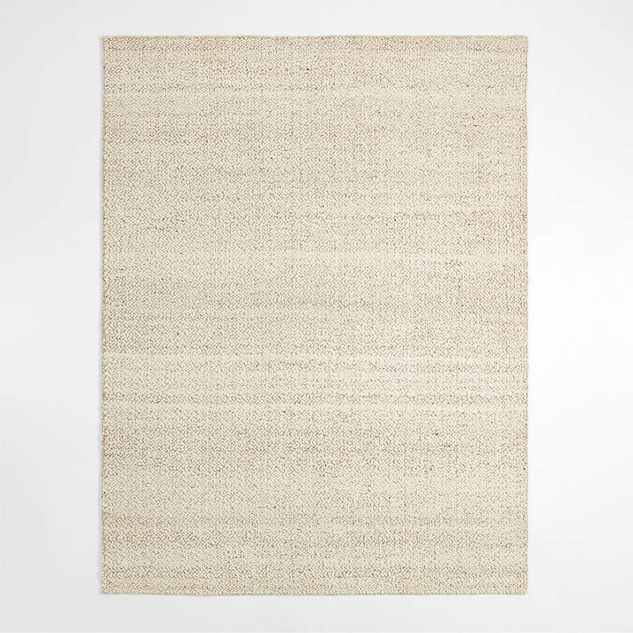 Big Sur Wool Handwoven Light Beige Area Rug 6'x9' Crate & Barrel Canada