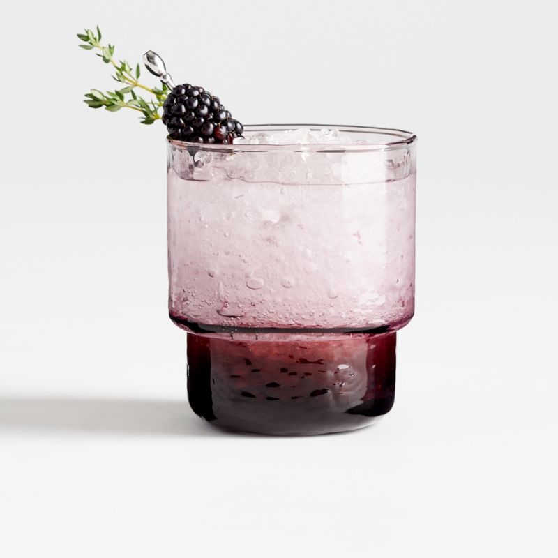 Billie Amethyst Double Old-Fashioned Glass + Reviews | Crate & Barrel