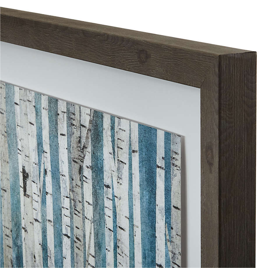 "Birch Trees" Framed Reproduction Wall Art Print 56"x22" by Wall Artly
