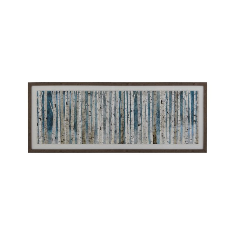 "Birch Trees" Framed Reproduction Wall Art Print 56"x22" by Wall Artly - image 2 of 3