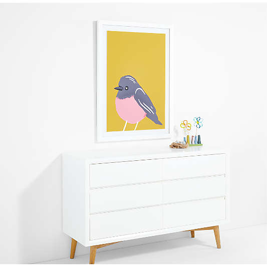 Bird Belly Large Framed Wall Art Print