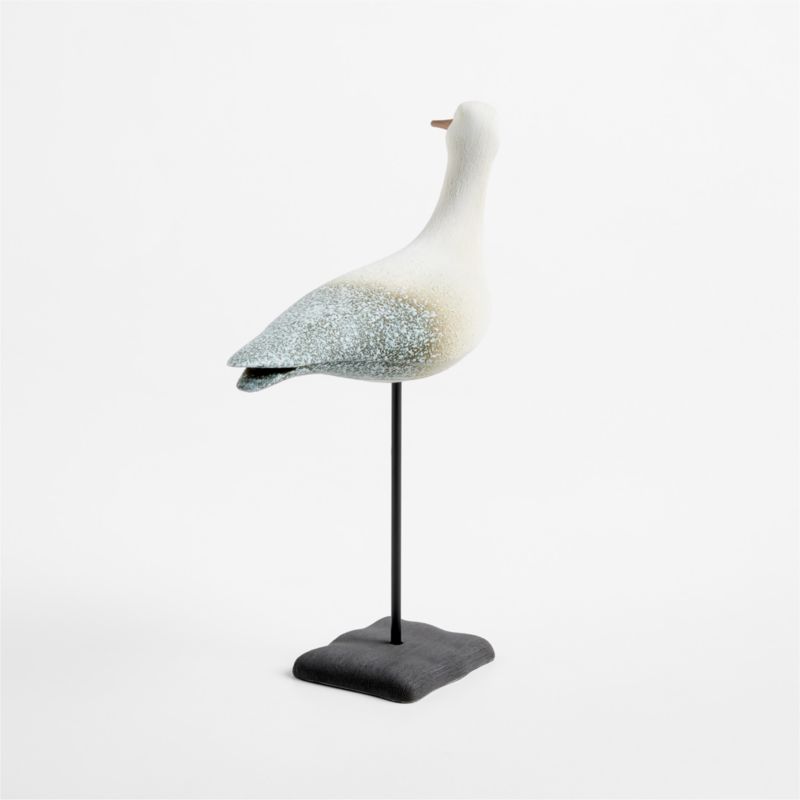Olive Ombre Decorative Bird on a Stand Sculpture - image 2 of 3